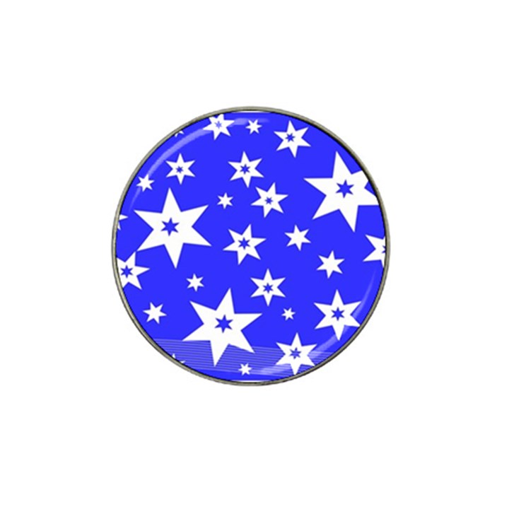 Star Background Pattern Advent Hat Clip Ball Marker