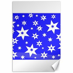 Star Background Pattern Advent Canvas 12  X 18   by Celenk