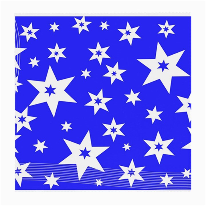 Star Background Pattern Advent Medium Glasses Cloth