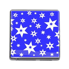 Star Background Pattern Advent Memory Card Reader (square) by Celenk