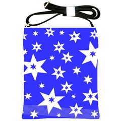 Star Background Pattern Advent Shoulder Sling Bags by Celenk