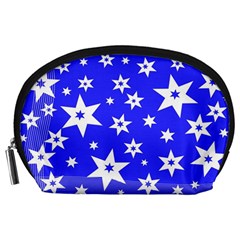 Star Background Pattern Advent Accessory Pouches (large)  by Celenk