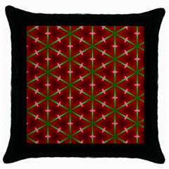 Textured Background Christmas Pattern Throw Pillow Case (black) by Celenk