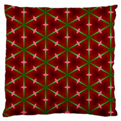 Textured Background Christmas Pattern Large Flano Cushion Case (two Sides) by Celenk