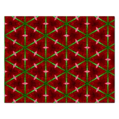 Textured Background Christmas Pattern Rectangular Jigsaw Puzzl by Celenk