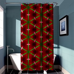 Textured Background Christmas Pattern Shower Curtain 36  X 72  (stall)  by Celenk