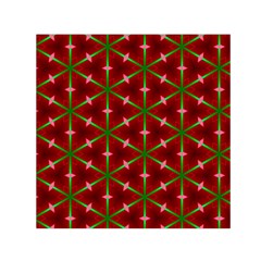 Textured Background Christmas Pattern Small Satin Scarf (square) by Celenk