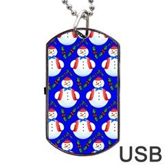 Seamless Repeat Repeating Pattern Dog Tag Usb Flash (one Side) by Celenk