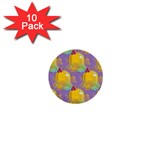 Seamless Repeat Repeating Pattern 1  Mini Buttons (10 pack)  Front