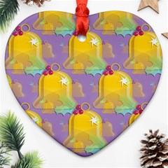 Seamless Repeat Repeating Pattern Heart Ornament (two Sides) by Celenk