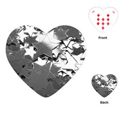 Background Celebration Christmas Playing Cards (heart)  by Celenk