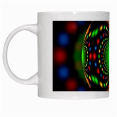 Christmas Ornament Fractal White Mugs