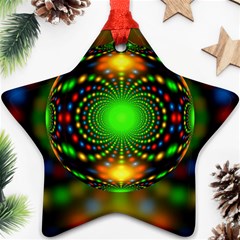 Christmas Ornament Fractal Star Ornament (two Sides)