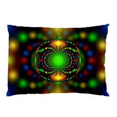 Christmas Ornament Fractal Pillow Case by Celenk