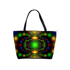 Christmas Ornament Fractal Shoulder Handbags by Celenk