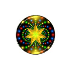 Christmas Star Fractal Symmetry Hat Clip Ball Marker by Celenk