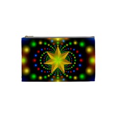 Christmas Star Fractal Symmetry Cosmetic Bag (small)  by Celenk