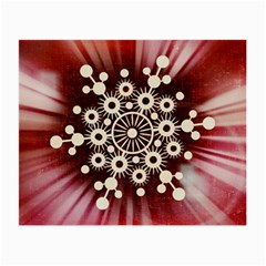 Background Star Red Abstract Small Glasses Cloth by Celenk