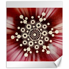 Background Star Red Abstract Canvas 8  X 10  by Celenk