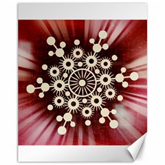 Background Star Red Abstract Canvas 11  X 14   by Celenk