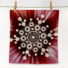 Background Star Red Abstract Face Towel by Celenk