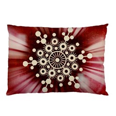 Background Star Red Abstract Pillow Case (two Sides) by Celenk