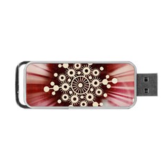 Background Star Red Abstract Portable Usb Flash (one Side) by Celenk