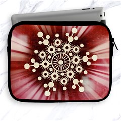 Background Star Red Abstract Apple Ipad 2/3/4 Zipper Cases by Celenk