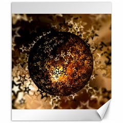 Christmas Bauble Ball About Star Canvas 8  X 10  by Celenk