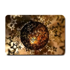 Christmas Bauble Ball About Star Small Doormat  by Celenk