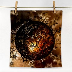 Christmas Bauble Ball About Star Face Towel by Celenk