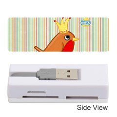 Bird Christmas Card Blue Modern Memory Card Reader (stick)  by Celenk