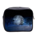 Winter Wintry Moon Christmas Snow Mini Toiletries Bag 2-Side Back