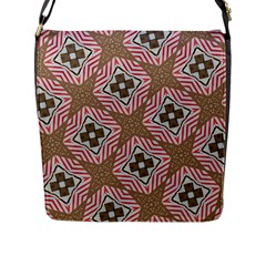 Pattern Texture Moroccan Print Flap Messenger Bag (l) 