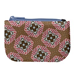 Pattern Texture Moroccan Print Large Coin Purse by Celenk