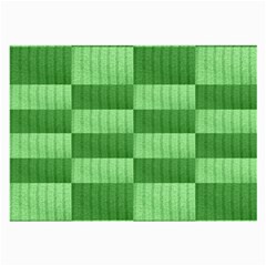 Wool Ribbed Texture Green Shades Large Glasses Cloth by Celenk