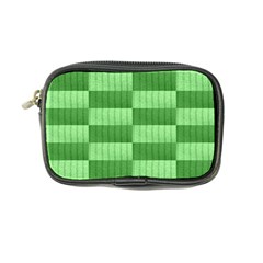 Wool Ribbed Texture Green Shades Coin Purse