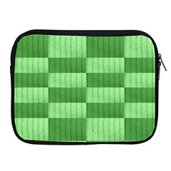 Wool Ribbed Texture Green Shades Apple Ipad 2/3/4 Zipper Cases by Celenk