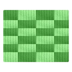 Wool Ribbed Texture Green Shades Double Sided Flano Blanket (large)  by Celenk