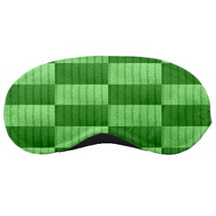 Wool Ribbed Texture Green Shades Sleeping Masks by Celenk