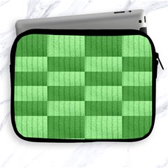 Wool Ribbed Texture Green Shades Apple Ipad 2/3/4 Zipper Cases by Celenk