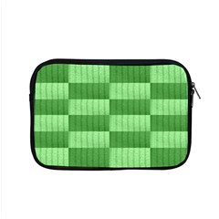 Wool Ribbed Texture Green Shades Apple Macbook Pro 15  Zipper Case by Celenk