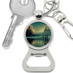 Yosemite Park Landscape Sunrise Button Necklaces Front