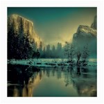 Yosemite Park Landscape Sunrise Medium Glasses Cloth Front