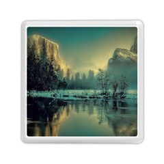 Yosemite Park Landscape Sunrise Memory Card Reader (Square) 