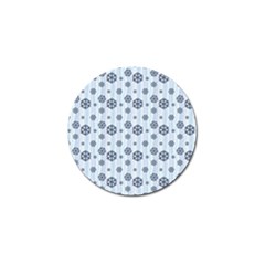 Snowflakes Winter Christmas Card Golf Ball Marker by Celenk