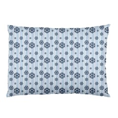 Snowflakes Winter Christmas Card Pillow Case by Celenk