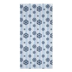 Snowflakes Winter Christmas Card Shower Curtain 36  X 72  (stall)  by Celenk