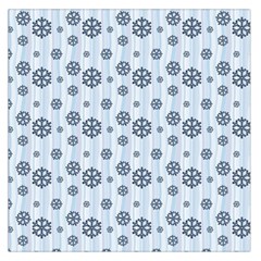 Snowflakes Winter Christmas Card Large Satin Scarf (square)