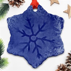 Winter Hardest Frost Cold Snowflake Ornament (two Sides) by Celenk